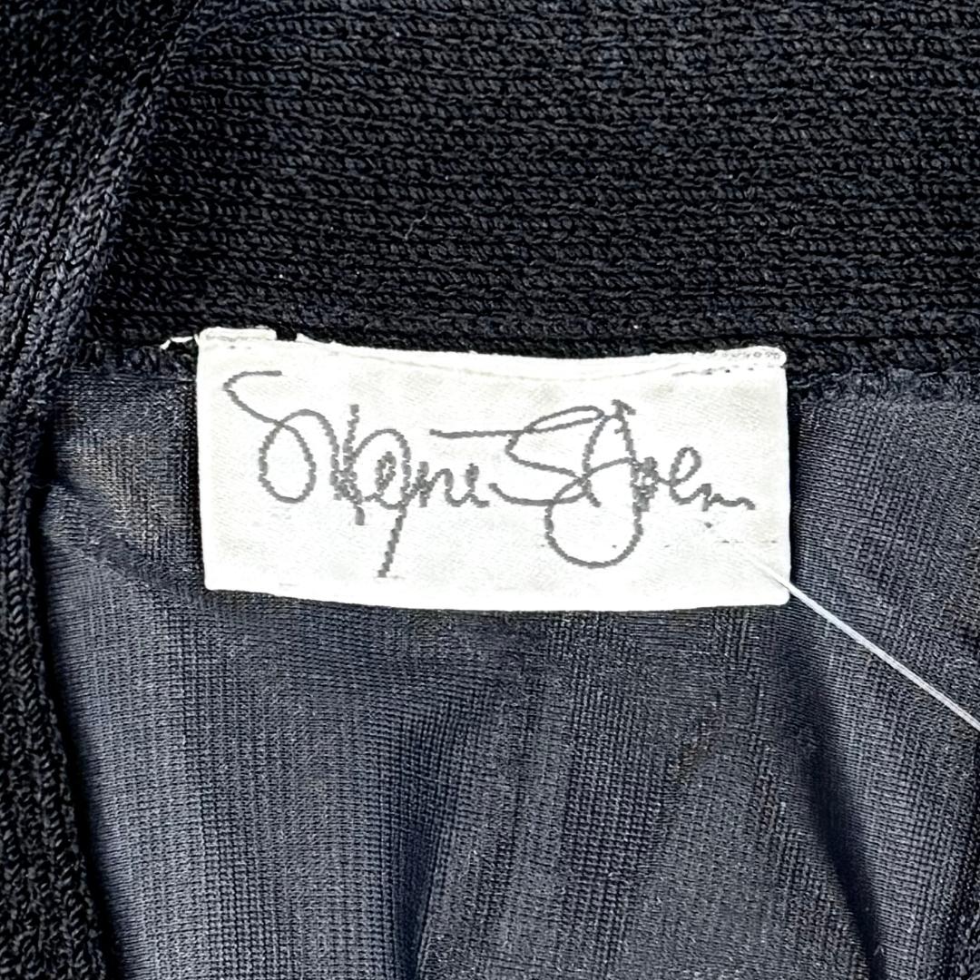St. John Rare Iconic Black Santana Knit Long Open Jacket with Pockets - Size L/16/18