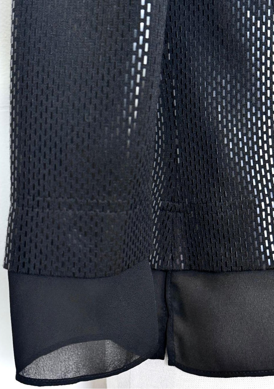 St. John Wool Blend Evening Jacket – Black Paillette Accents & Fabric Trim - Size 0 - NWT