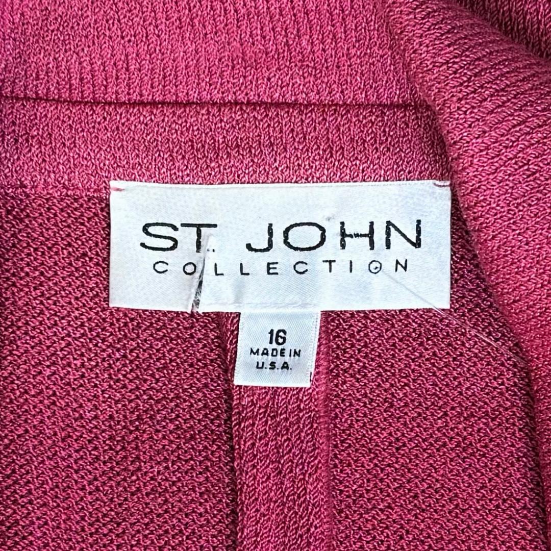 St. John Antique Rose Santana Knit Jacket – Size 16