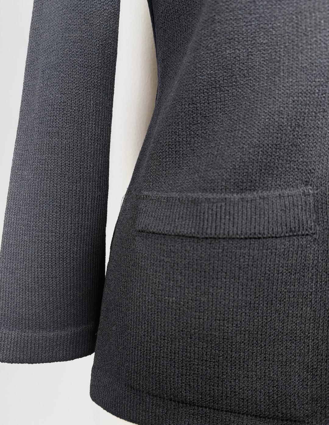 St. John Animal Print Wool Blend Knit Jacket – Zip Front – Size 6