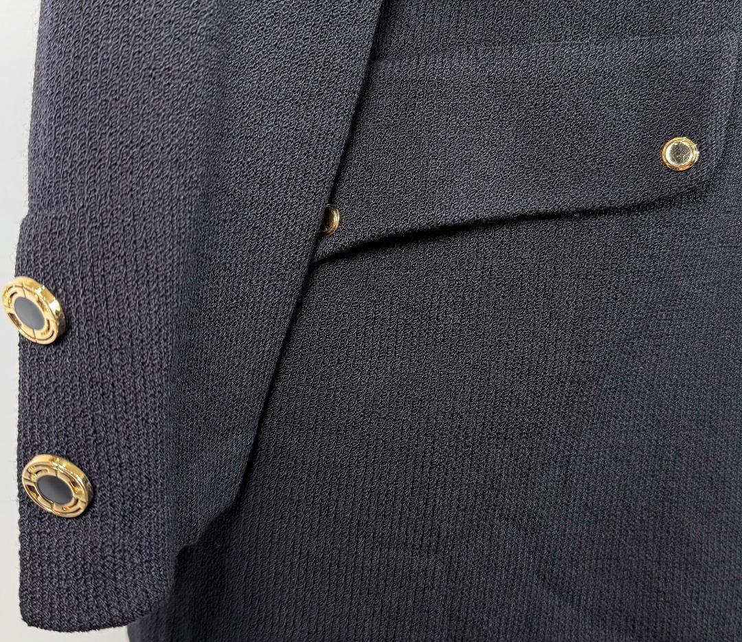 St. John Black Santana Knit Long Jacket – Size 6