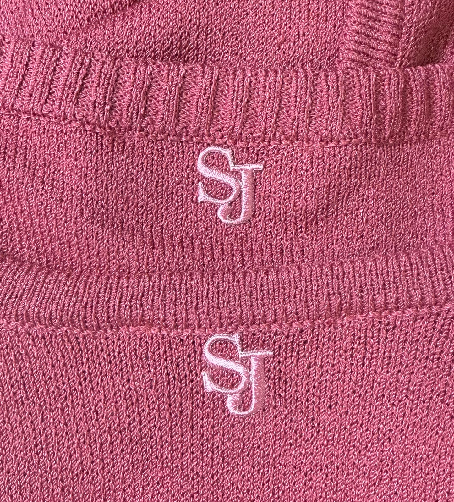 St. John Sport 2-Piece Set in Antique Pink Santana Knit - Size L/10/12