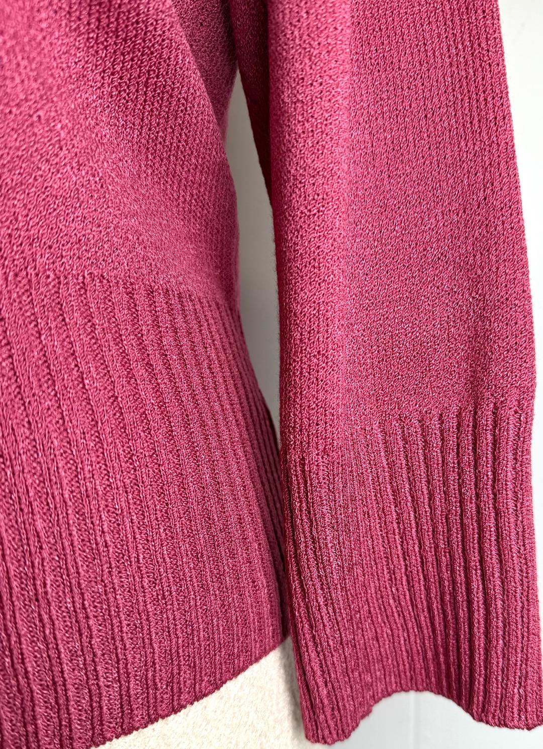 St. John Sport 2-Piece Set in Antique Pink Santana Knit - Size L/10/12