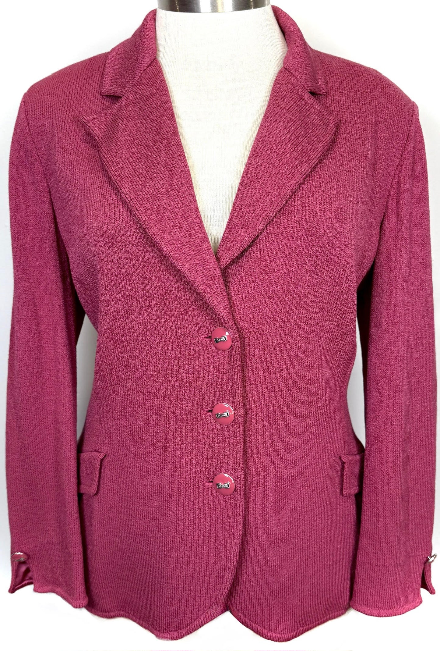 St. John Antique Rose Santana Knit Jacket – Size 16