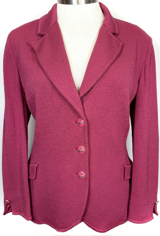 St. John Antique Rose Santana Knit Jacket – Size 16